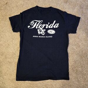 UNISEX Florida Anna Maria Island Navy Blue T-Shirt